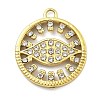 Ion Plating(IP) 304 Stainless Steel Rhinestone Pendants STAS-U034-06G-1