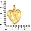 Heart 304 Stainless Steel Pendant Decorations STAS-R159-41G-05-3
