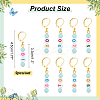 9Pcs 9 Style Number Acrylic Pendant Stitch Markers HJEW-AB00720-2