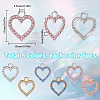 36Pcs 6 Colors Alloy Charms FIND-SC0013-14-2