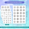 4 Sheets 11.6x8.2 Inch Stick and Stitch Embroidery Patterns DIY-WH0455-023-2