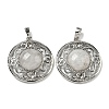 Natural Quartz Crystal Rock Crystal Pendants G-Q158-03D-1
