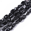 Natural Black Tourmaline  Beads Strands G-S363-027-1