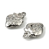 304 Stainless Steel Pendants. Strawberry Charm STAS-A190-06P-2