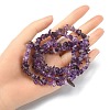Natural Amethyst Chip Beads Strands G-YW0002-09-6