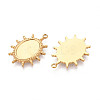 Non-Tarnish 304 Stainless Steel Pendant Cabochon Settings STAS-T065-90G-2
