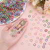 380Pcs 19 Colors Baking Paint Iron Open Jump Rings FIND-AR0006-19B-3