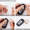 2 Sets 2 Colors  Zinc Alloy Crystal Rhinestone Spring Gate Rings ALRI-BC0001-02-4