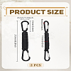 2Pcs Zinc Alloy Rock Climbing Carabiners KEYC-LP0001-01-2
