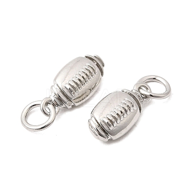 Sports Brass Charms KK-A289-04A-P-1