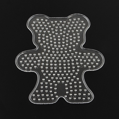 Bear ABC Plastic Pegboards used for 5x5mm DIY Fuse Beads X-DIY-Q009-29-1