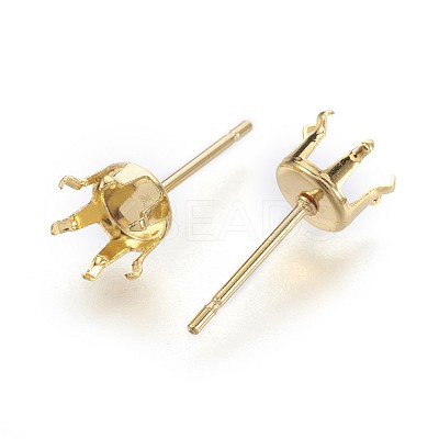304 Stainless Steel Stud Earring Findings STAS-P221-20C-G-1