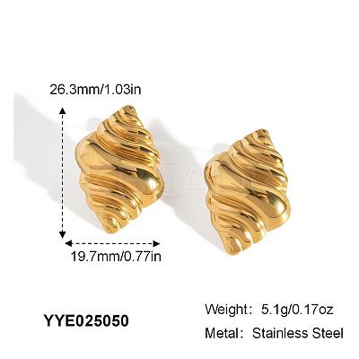 Fashionable Stainless Steel Stud Earrings XS8397-1-1