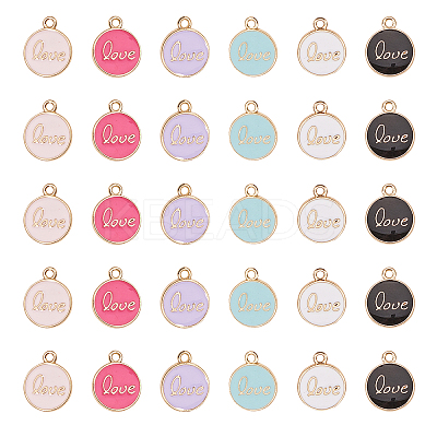 Alloy Pendants fore Enamel ENAM-CJ0001-32-1