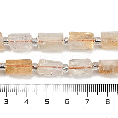 Natural Yellow Quartz Beads Strands G-G162-D07-01-1