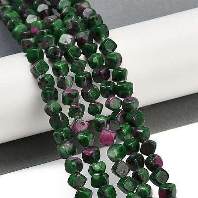 Natural Ruby in Zoisite Beads Strands G-A257-A13-01-1