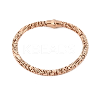 304 Stainless Steel Mesh Chain Bracelets for Women Men BJEW-Z087-19RG-1