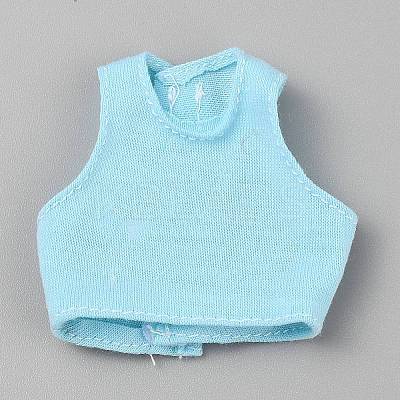 Cloth Doll Sleeveless T-shirt DIY-WH0622-255B-1
