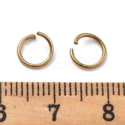 Ion Plating(IP) 304 Stainless Steel Open Jump Rings STAS-M081-01G-01-1