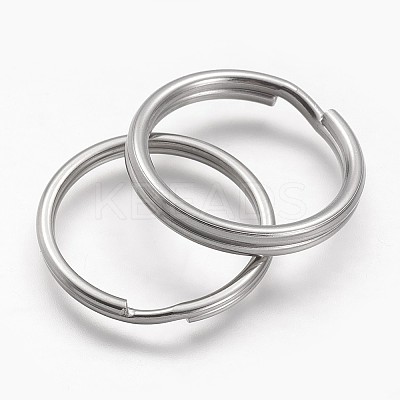 Tarnish Resistant 304 Stainless Steel Split Key Rings STAS-F041-35-1