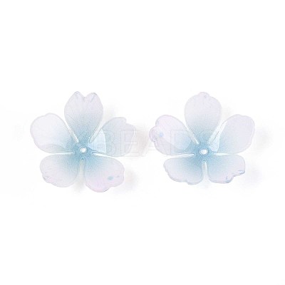 Flower Acrylic Bead Caps SACR-T017-51E-1