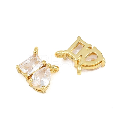 Brass Pave Cubic Zirconia Charms CU-CBA6A75-03G-09-1