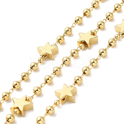 Brass Star Link Chains CHC-M024-08G-02-1