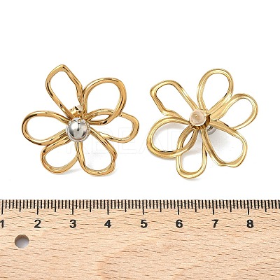 304 Stainless Steel Stud Earrings LS-EJEW-P335-02A-1