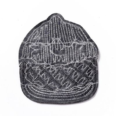 Summer Food Theme Polyester & Sequin Embroidery Cloth Iron on Patches PATC-WH0001-125-1
