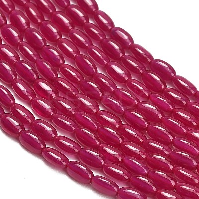 Lab Grown Red Corundum Beads Strands GG-CBAC488-02A-1
