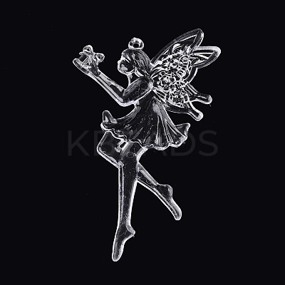 Transparent Plastic Big Pendants KY-T042-05-1