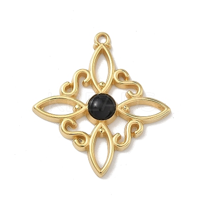 304 Stainless Steel Enamel Pendants STAS-G371-05G-03-1