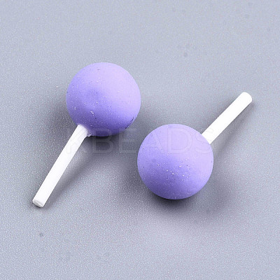 Handmade Polymer Clay 3D Lollipop Embellishments CLAY-T016-82C-1