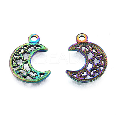 Ion Plating(IP) 201 Stainless Steel Pendants STAS-N098-224M-1