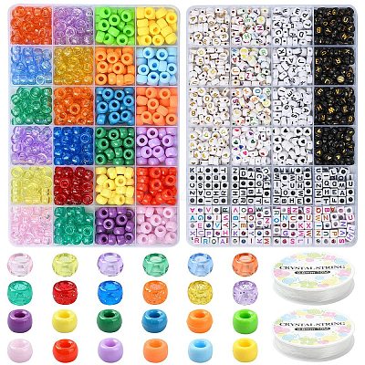 DIY Acrylic Beads Bracelets Jewelry Making Kits DIY-YW0010-64-1