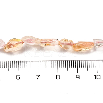 Natural Prehnite & Rose Quartz & Amethyst & Citrine Beads Strands G-L610-B14-01-1
