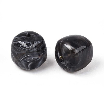 Opaque Acrylic Beads OACR-ZX006-33N-1