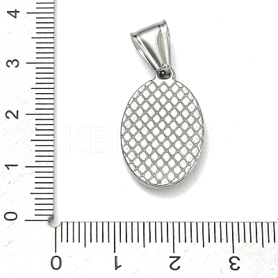 Religious 304 Stainless Steel Pendants STAS-D225-14G-1