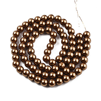 Baking Paint Glass Pearl Bead Strands X-HY-Q003-3mm-30-1
