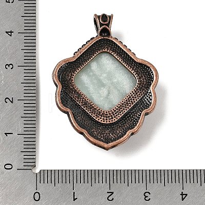 Natural Flower Amazonite Pendants G-A297-03R-20-1