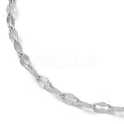 Non-Tarnish 304 Stainless Steel Dapped Link Chain Bracelets for Men Women STAS-B039-06P-1