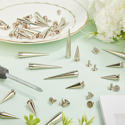 30 Sets 2 Style Alloy Rivets Set PALLOY-GF0001-07-1
