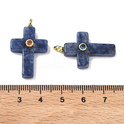 Natural Sodalite Pendants X-G-B180-01G-09-1