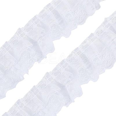 Polyester Lace Trim OCOR-WH0058-07B-1