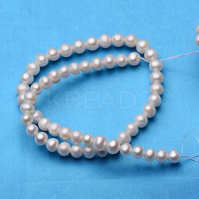Potato Natural Cultured Freshwater Pearl Beads Strands PEAR-E007-7-8mm-AAA-01-1