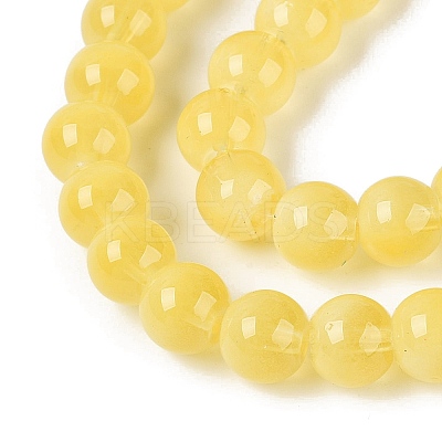 Transparent Glass Imitation Cat Eye Beads Strands GLAA-Q110-01B-17-1