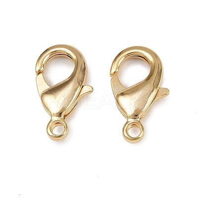 Brass Lobster Claw Clasps KK-903-G01-1