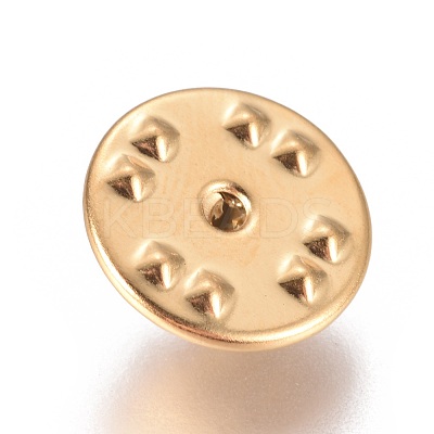 304 Stainless Steel Butterfly Clutches Pin Backs STAS-K189-B03-1