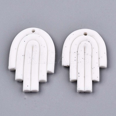Handmade Polymer Clay Pendants CLAY-N010-021-1
