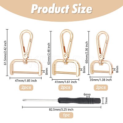 Zinc Alloy Swivel Clasps DIY-OC0013-90-1